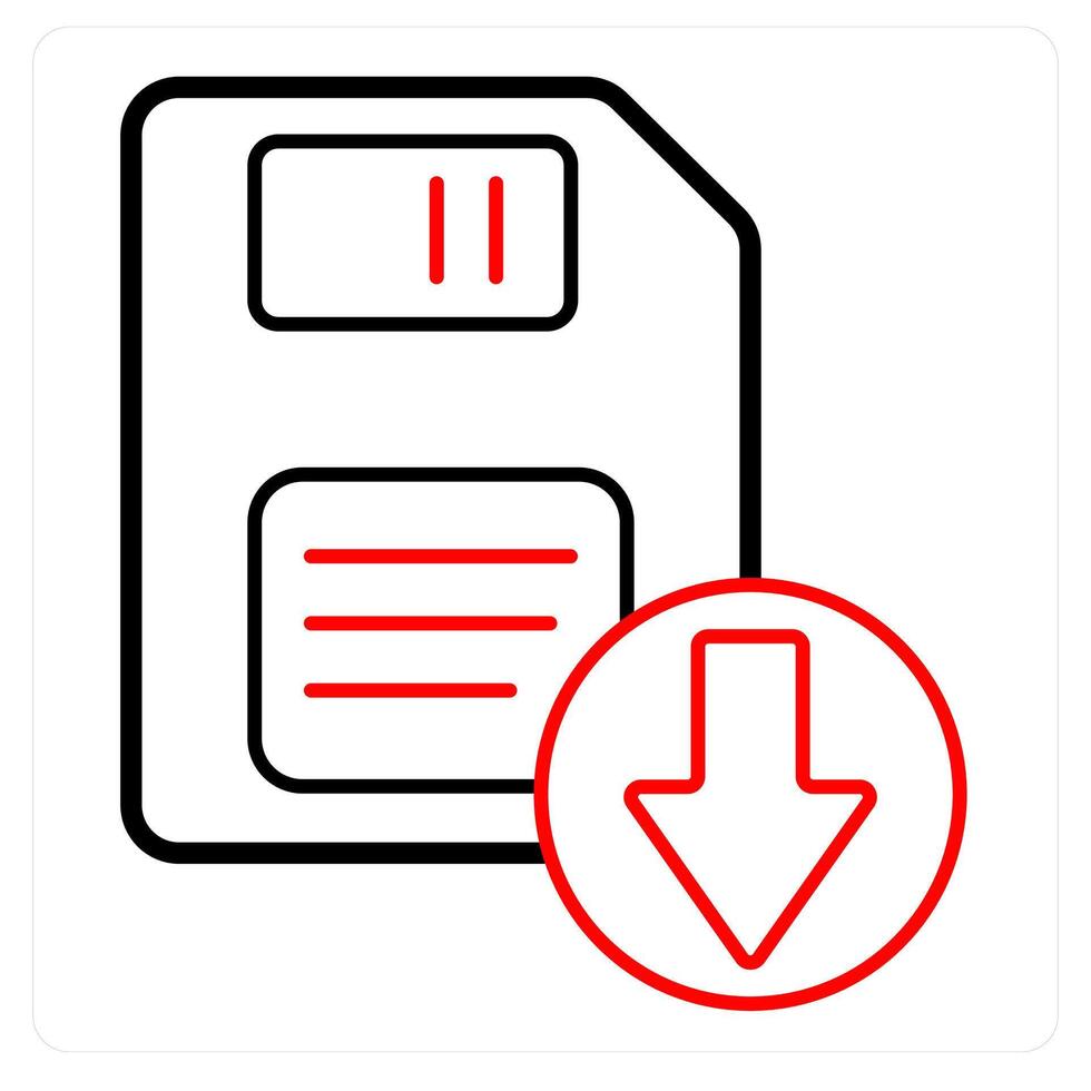 Download Floppy and disk icon concept vector