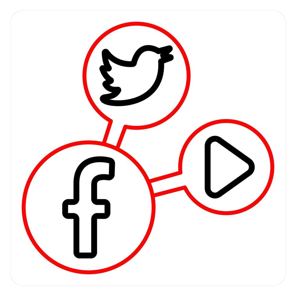 Social Media and apps icon concept vector