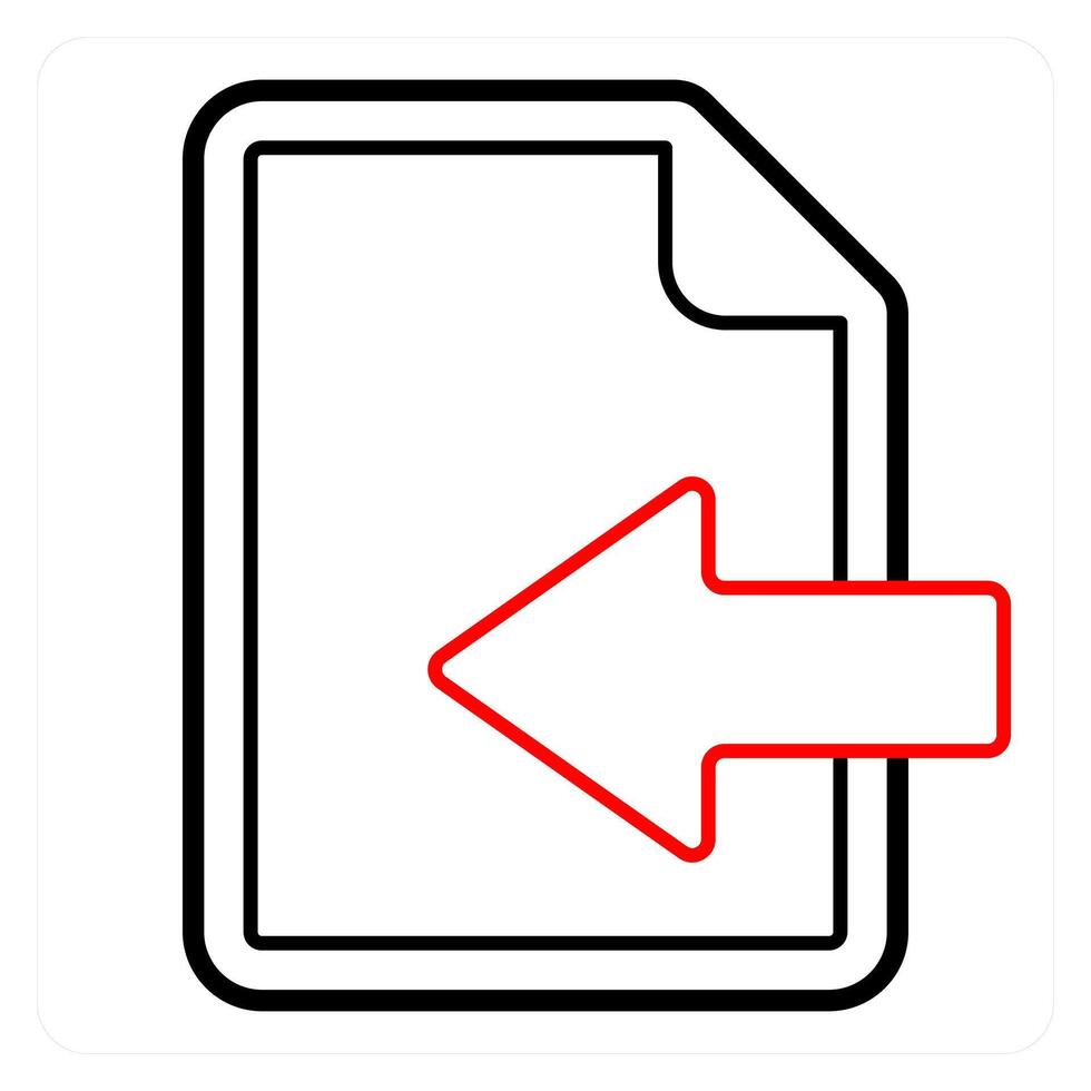 Document Received and file icon concept vector