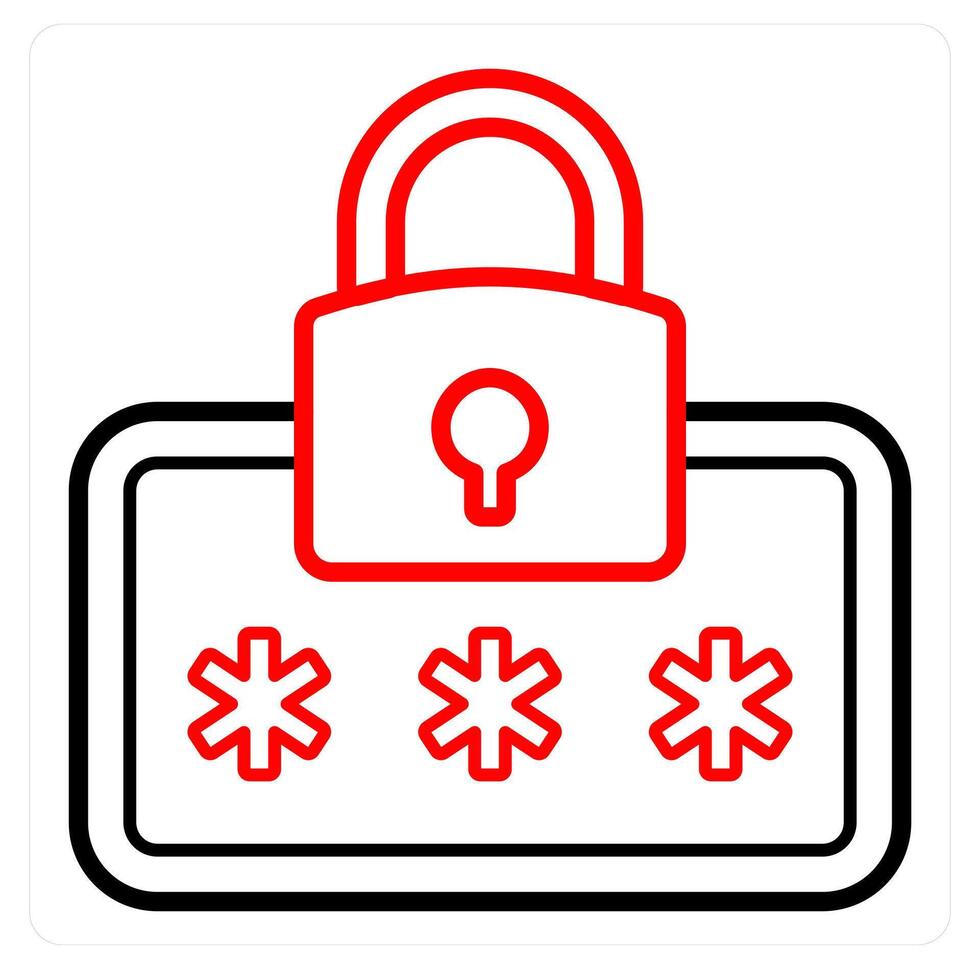 Security Password and security icon concept vector