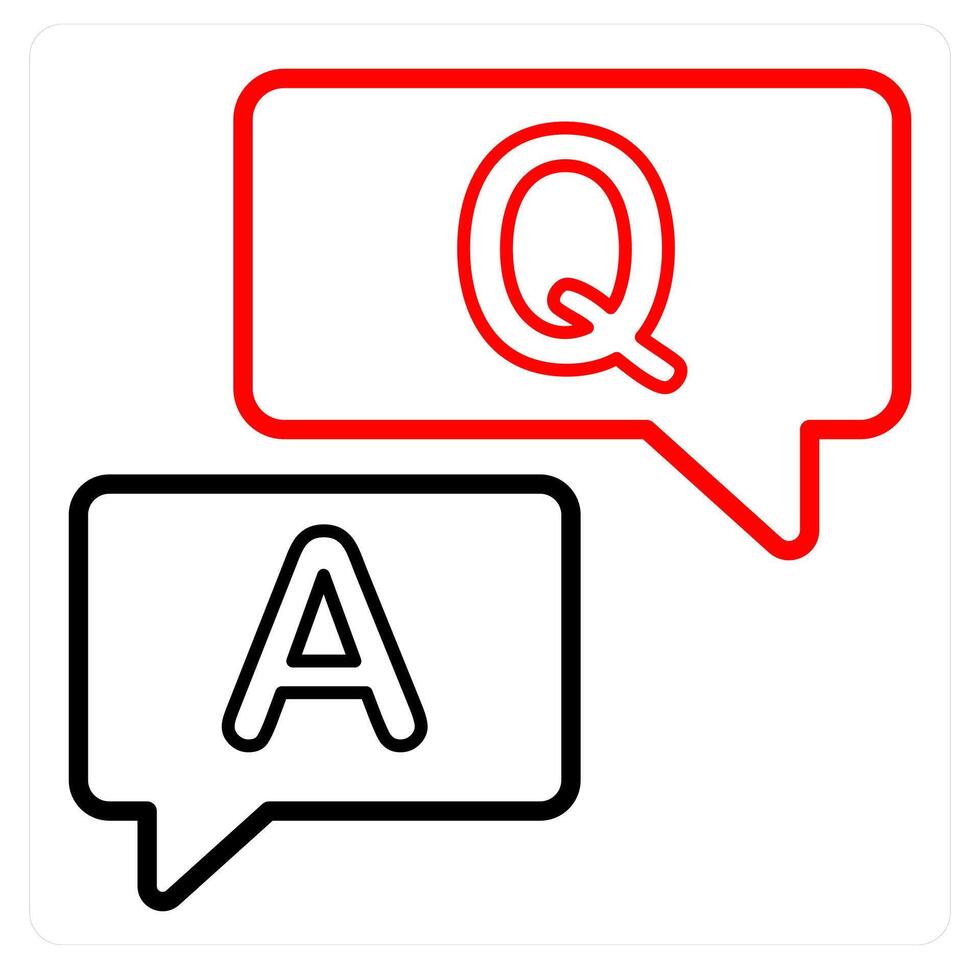 Question Answer and help icon concept vector