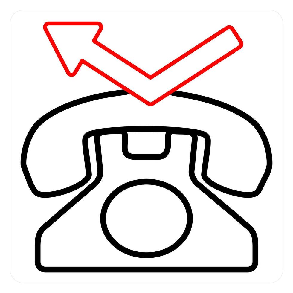 Contact and call recieve icon concept vector