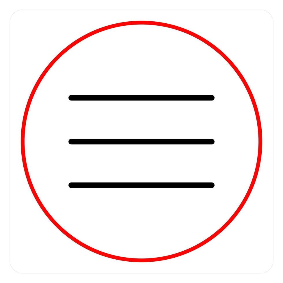 Mobile Menu and list icon concept vector
