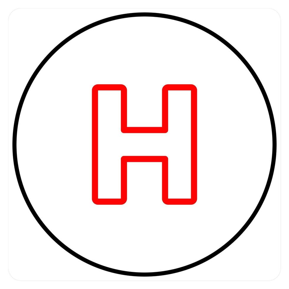 Hospital Sign and hospital icon concept vector