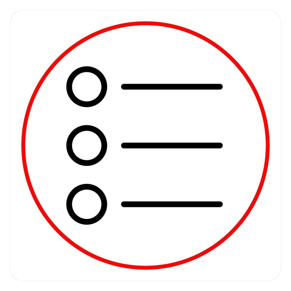 Bullet list and list icon concept vector