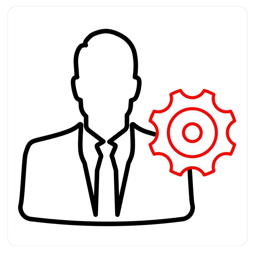 Management Settings and business vector