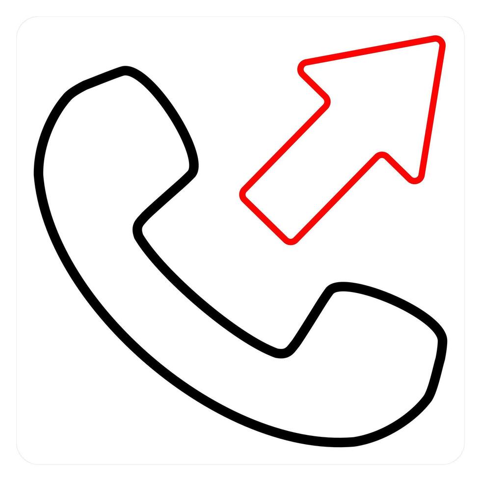 Call Forward and telephone icon concept vector