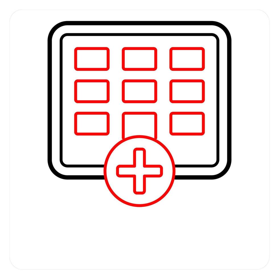 Schedule and day icon concept vector