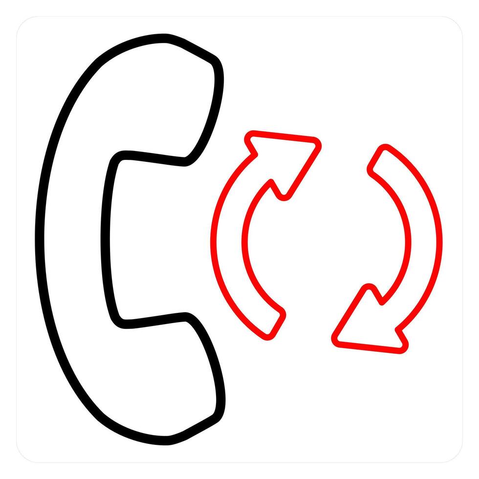 Call Transfer and call export icon concept vector