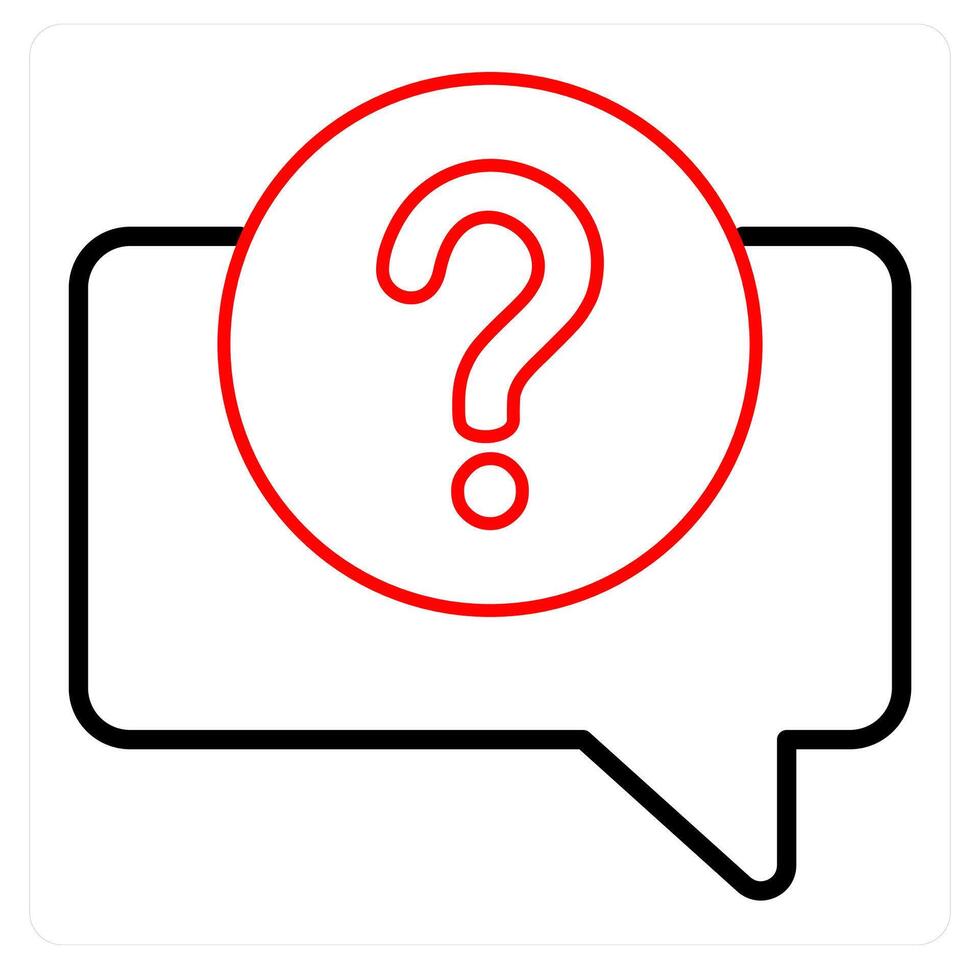 Question and help icon concept vector