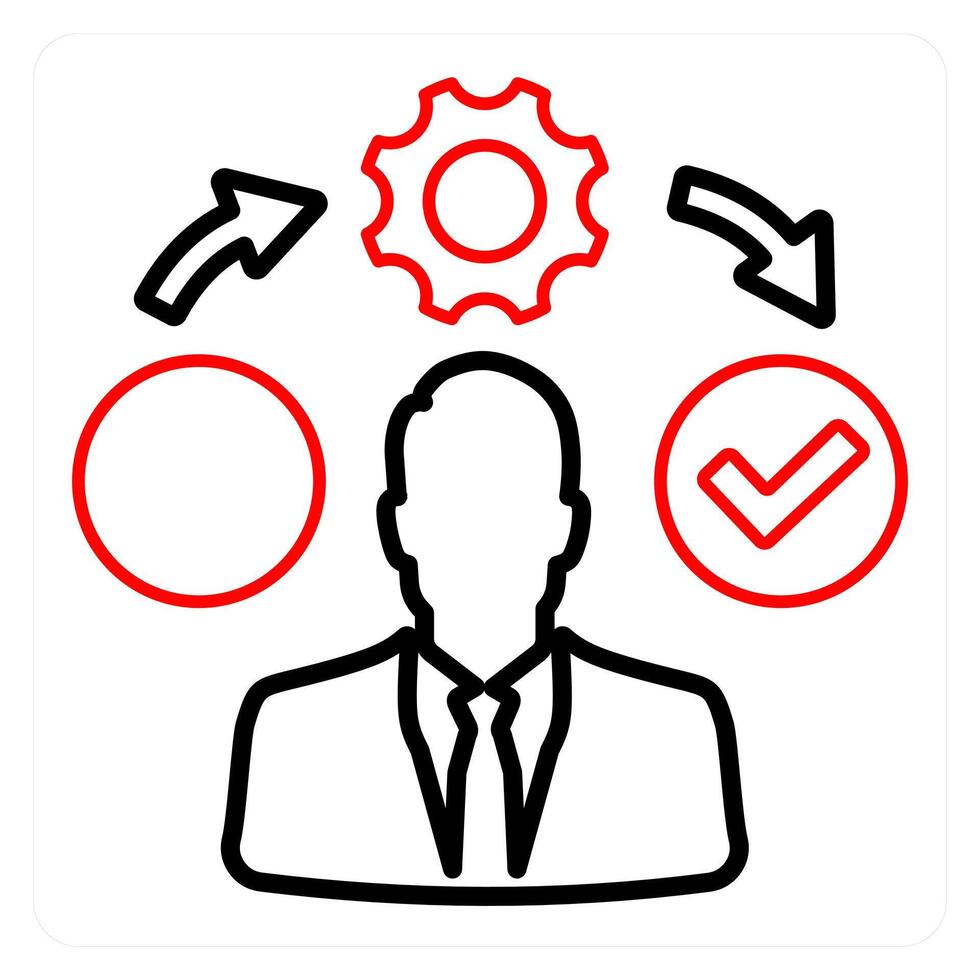 Right Management and right option icon concept vector