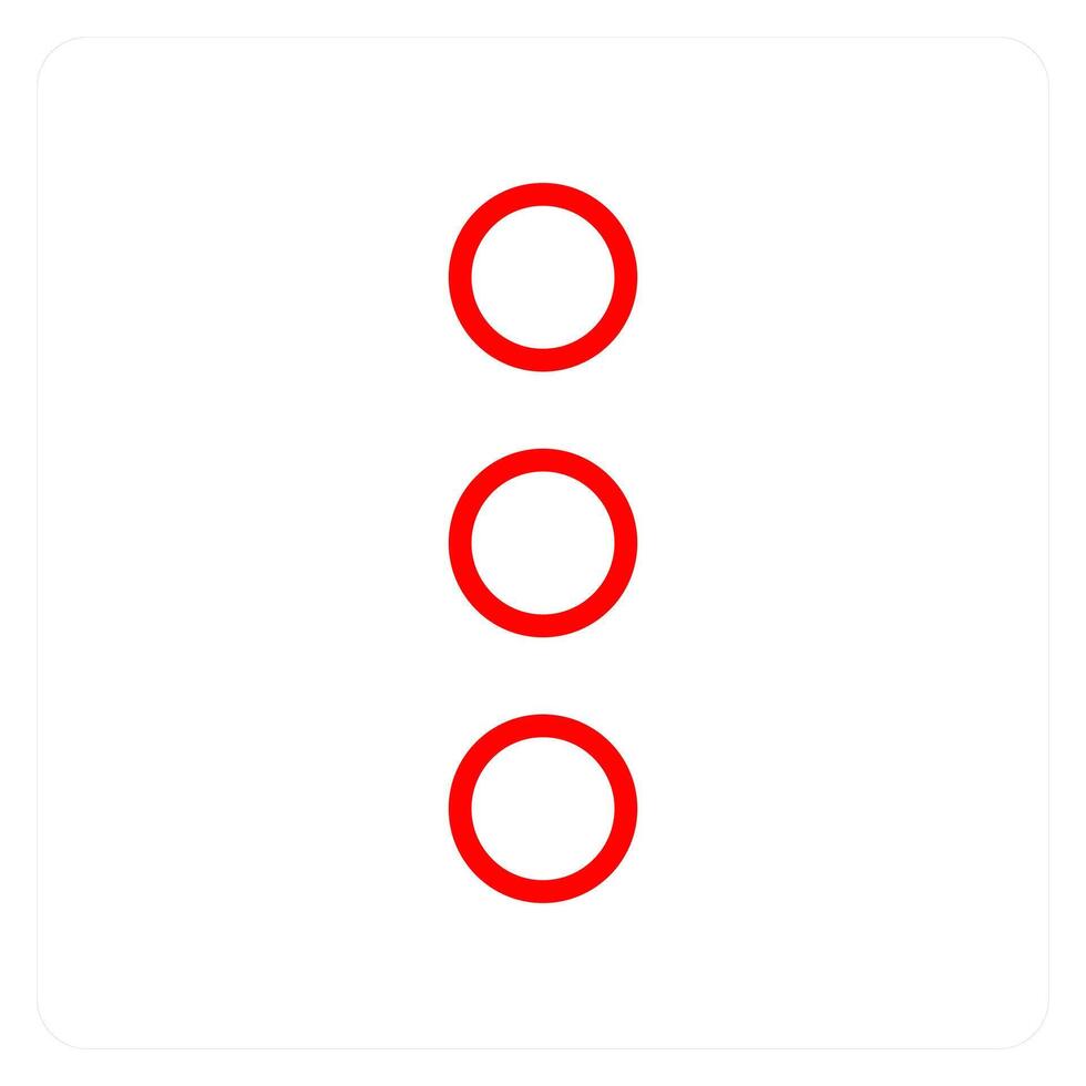 Verticle Dots and more icon concept vector