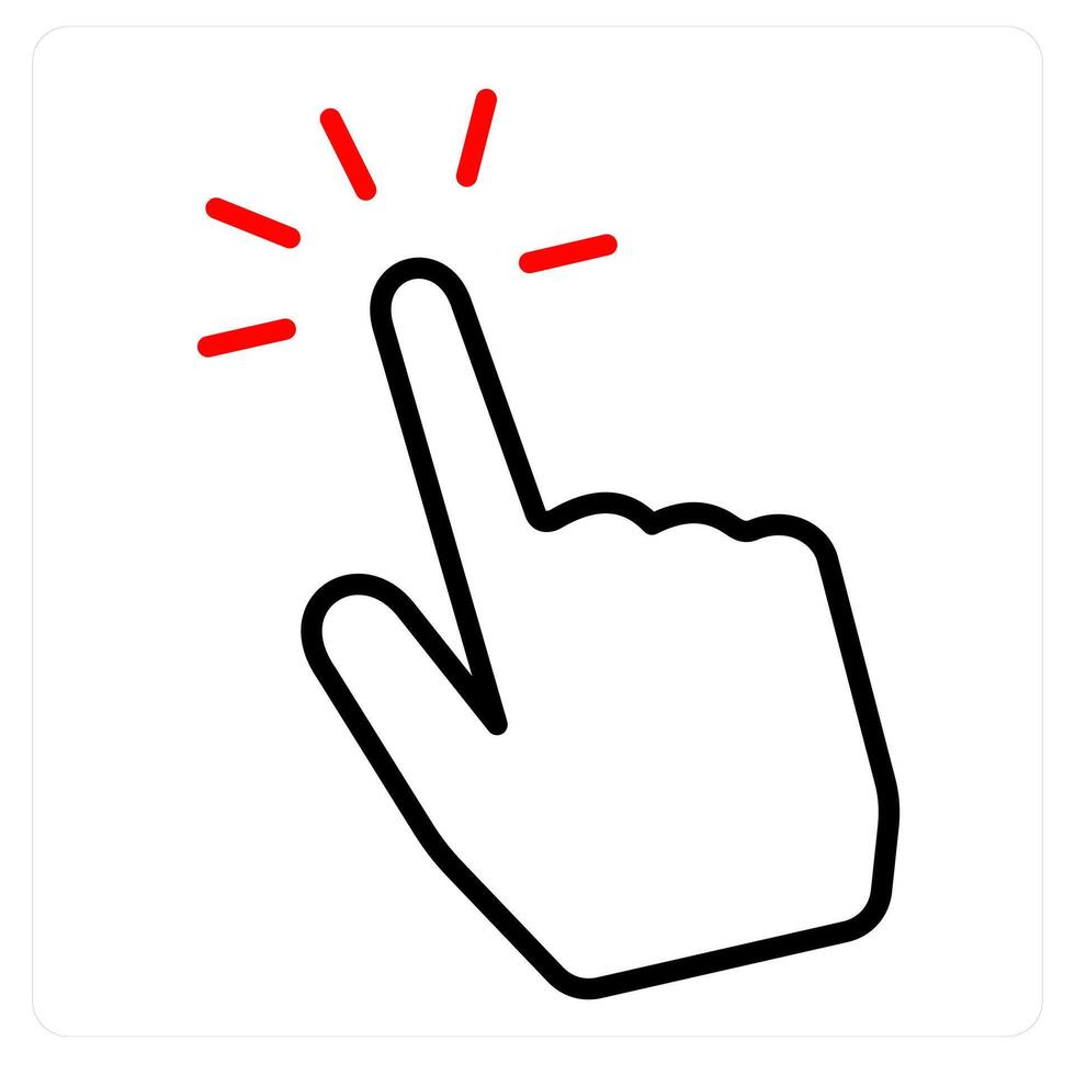 Censor Touch and touch icon concept vector