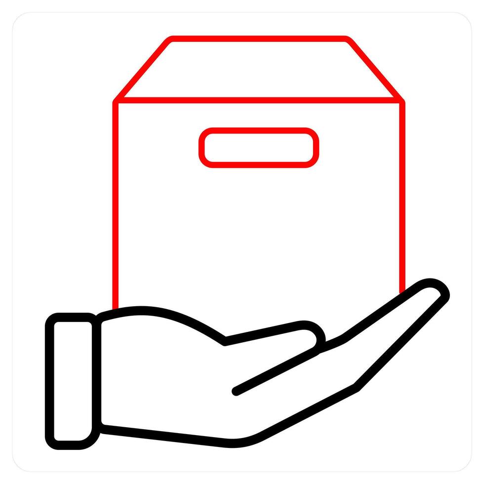 Forward Parcel and parcel icon concept vector