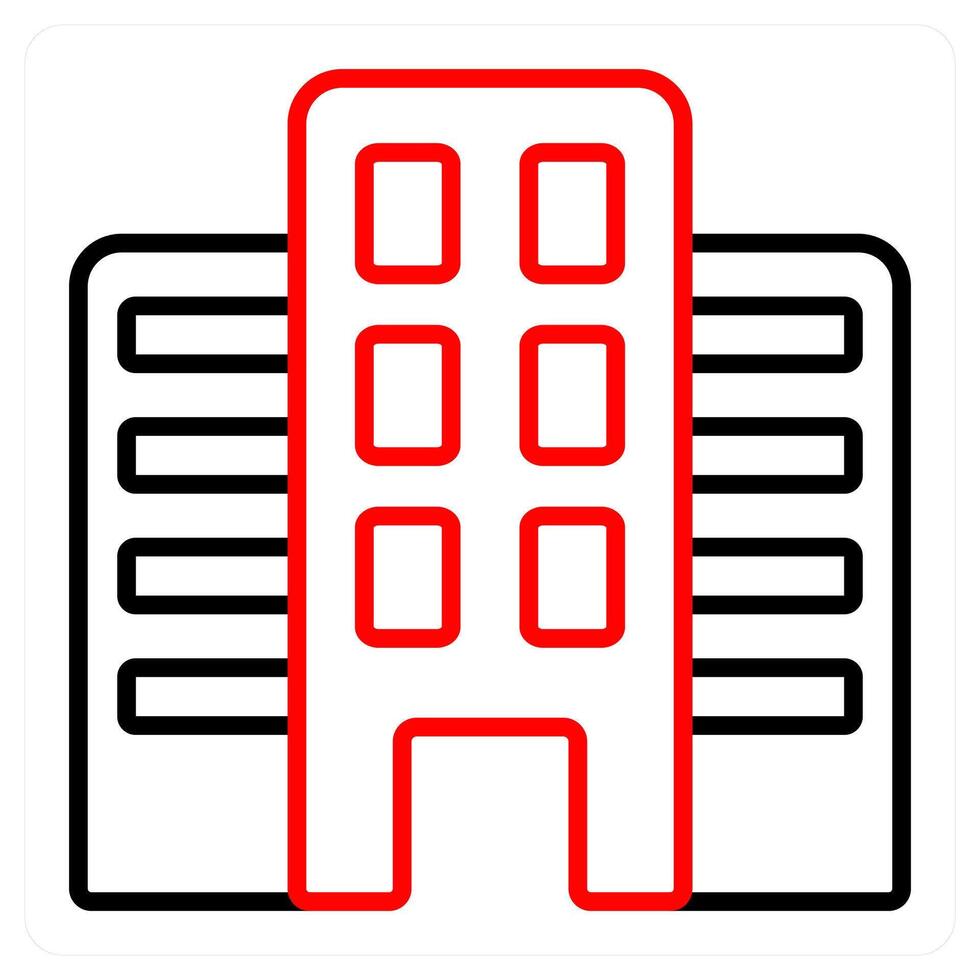 Building and modern building icon concept vector