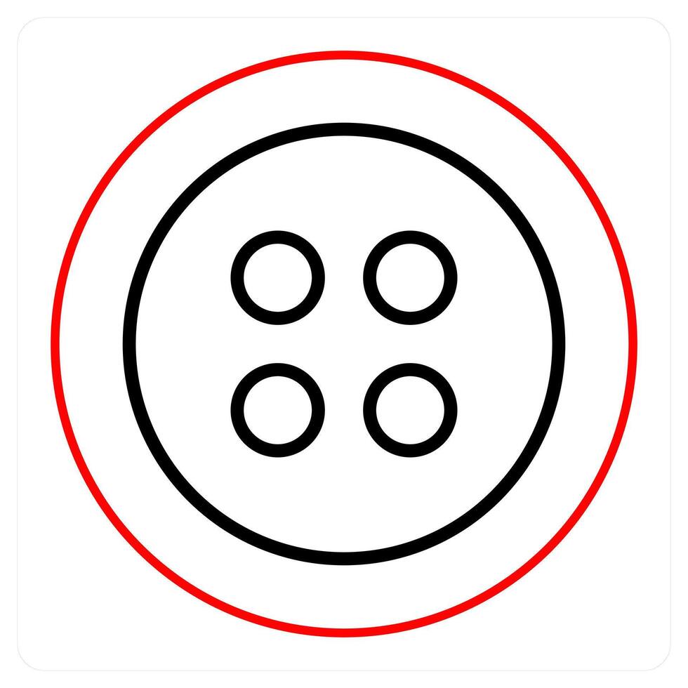 Button and safety icon concept vector