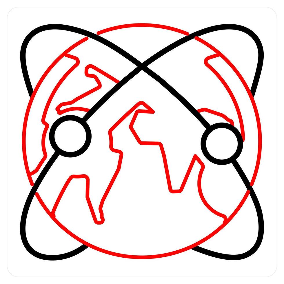 Global network and international network icon concept vector