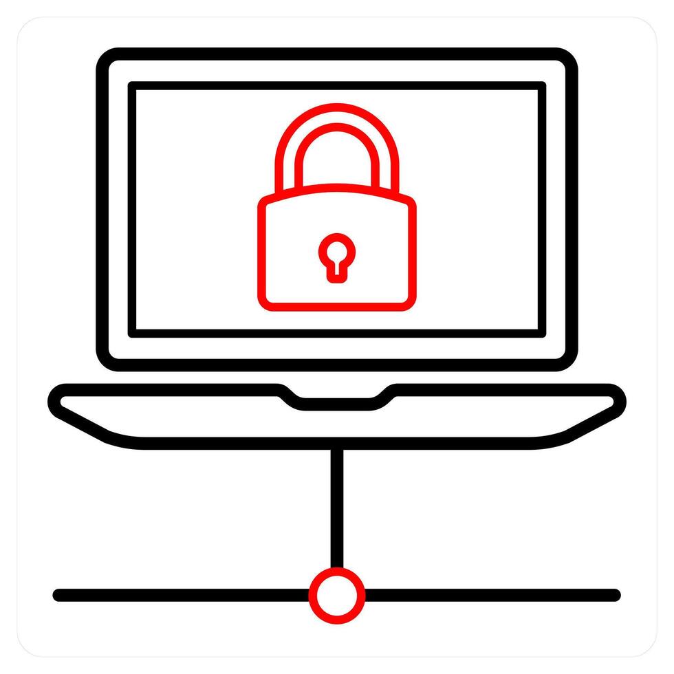 Connection and data privacy icon concept vector