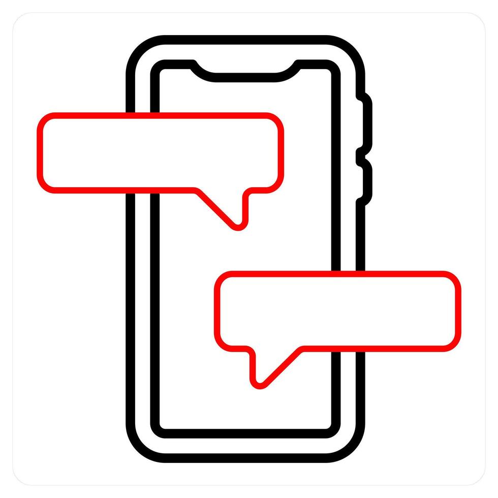 Mobile Chat and phone icon concept vector