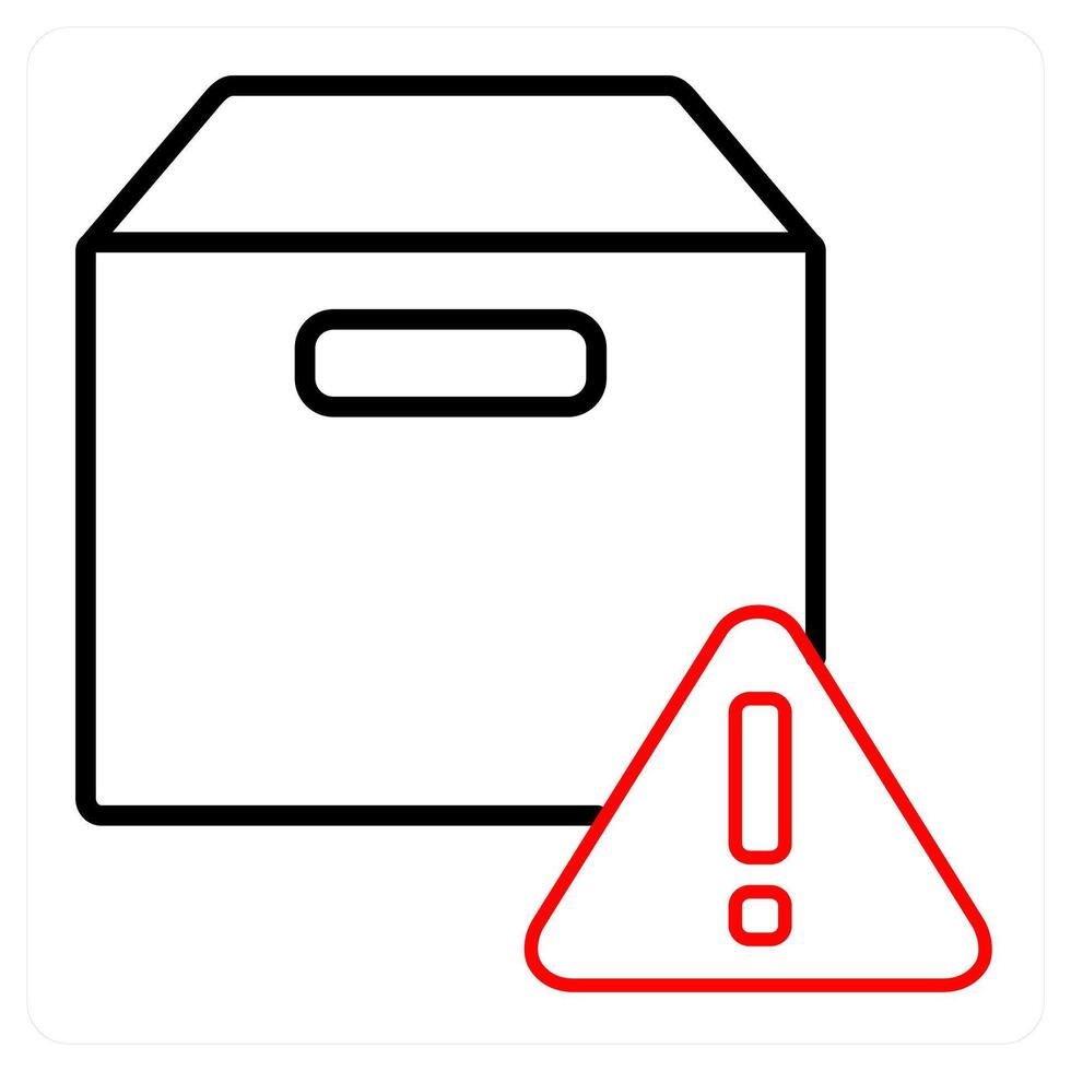 Box information and help icon concept vector