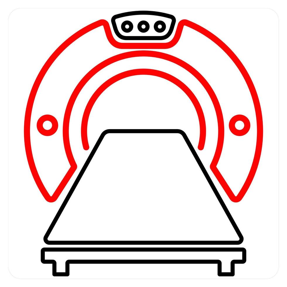 Computer Tomography and ct scan icon concept vector