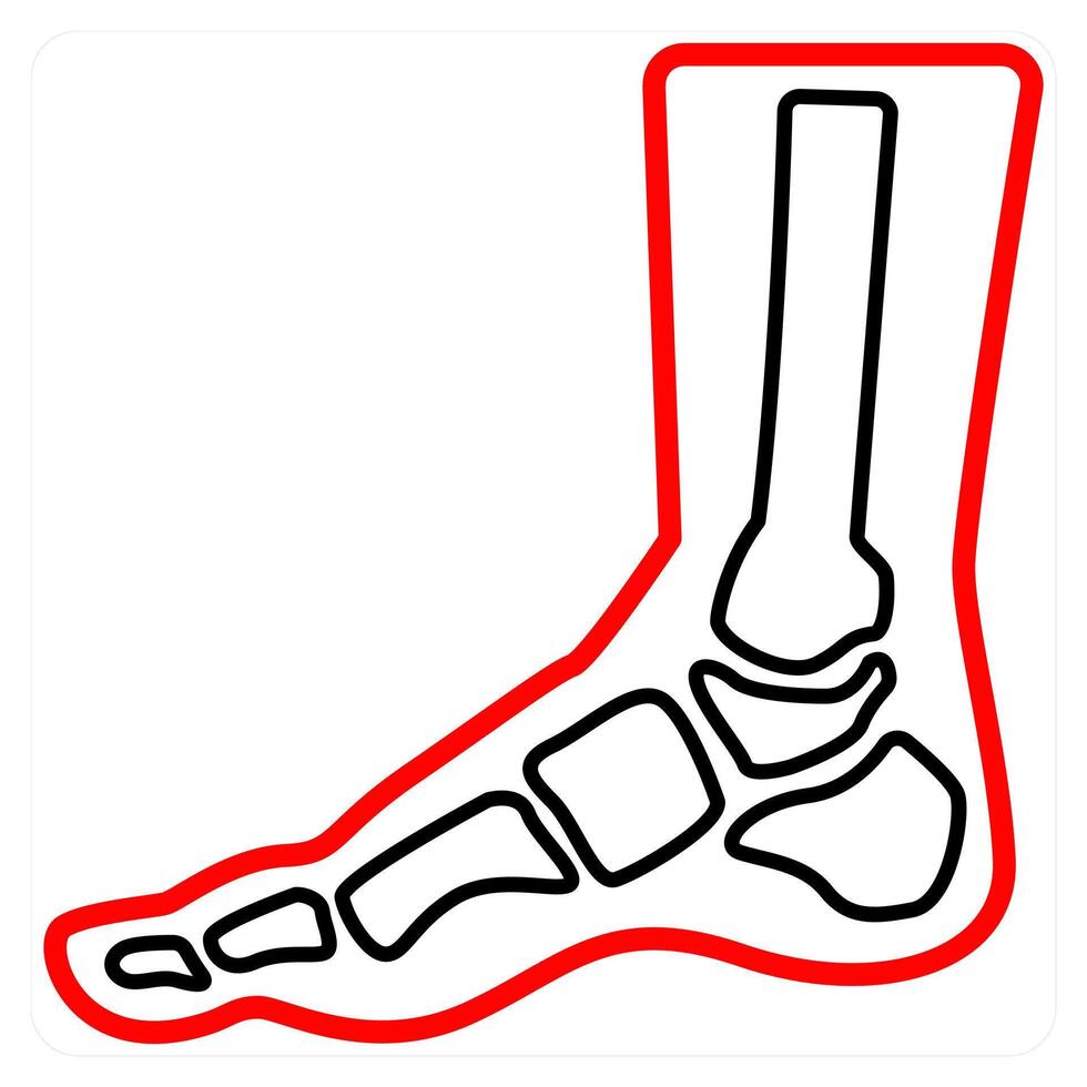 Tingling In Feet and pain icon concept vector