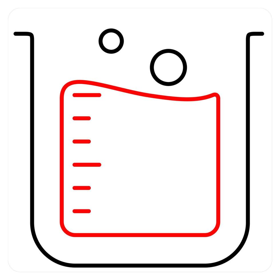 Lab Beaker and lab test icon concept vector