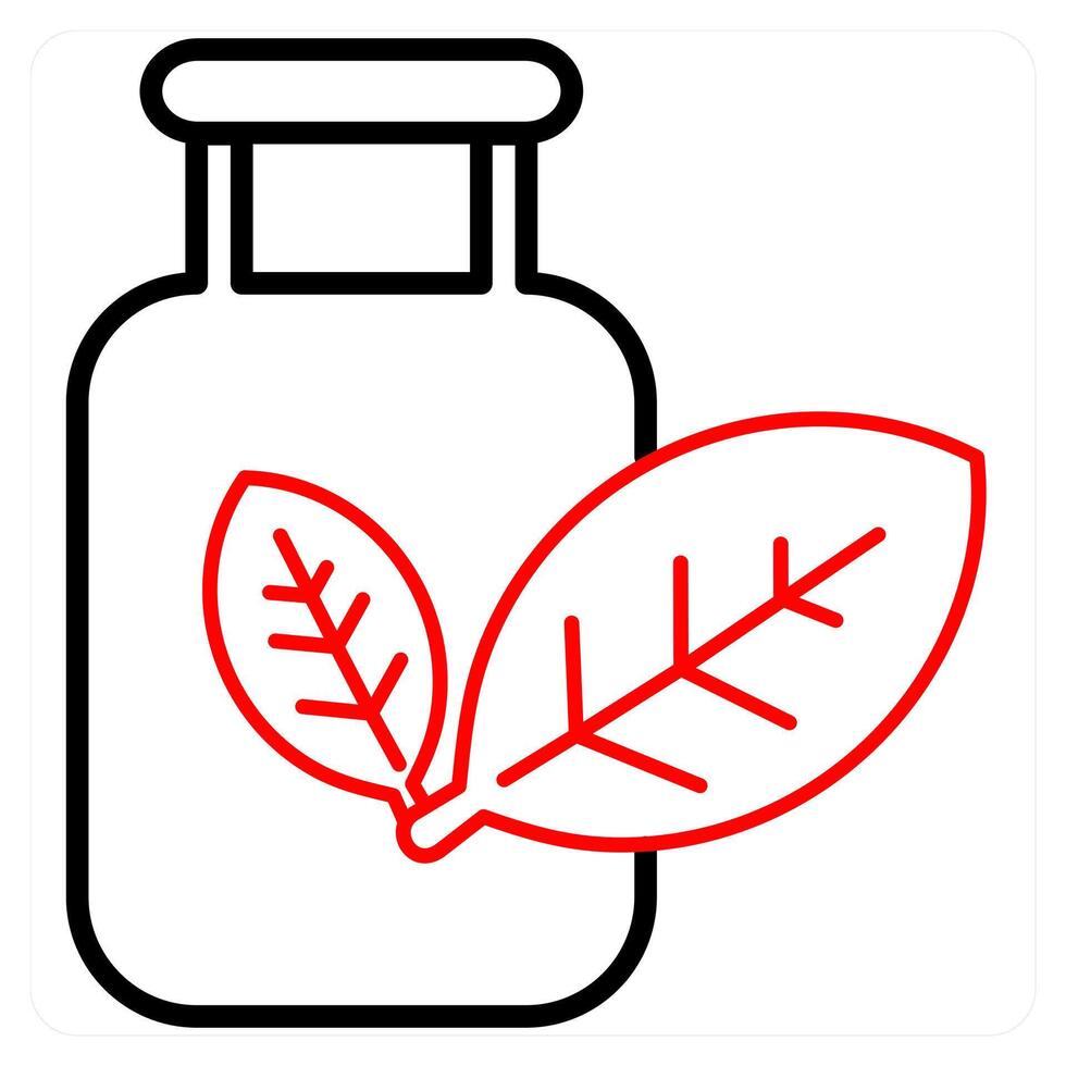 Herbal Medicine and drug icon concept vector