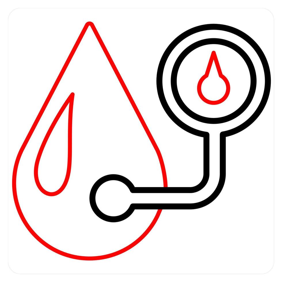 Blood Pressure and care icon concept vector