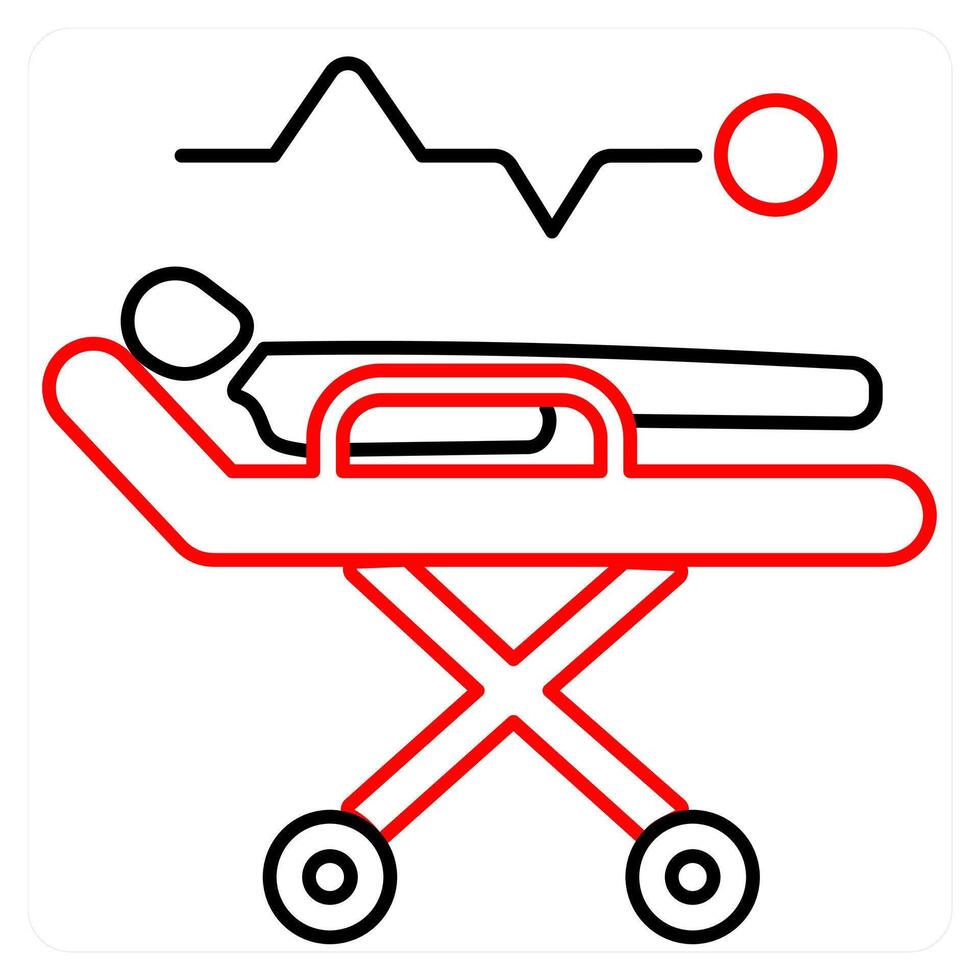 Medical Supervision and visit icon concept vector