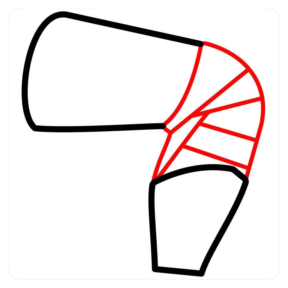 Knee Fracture and pain icon concept vector