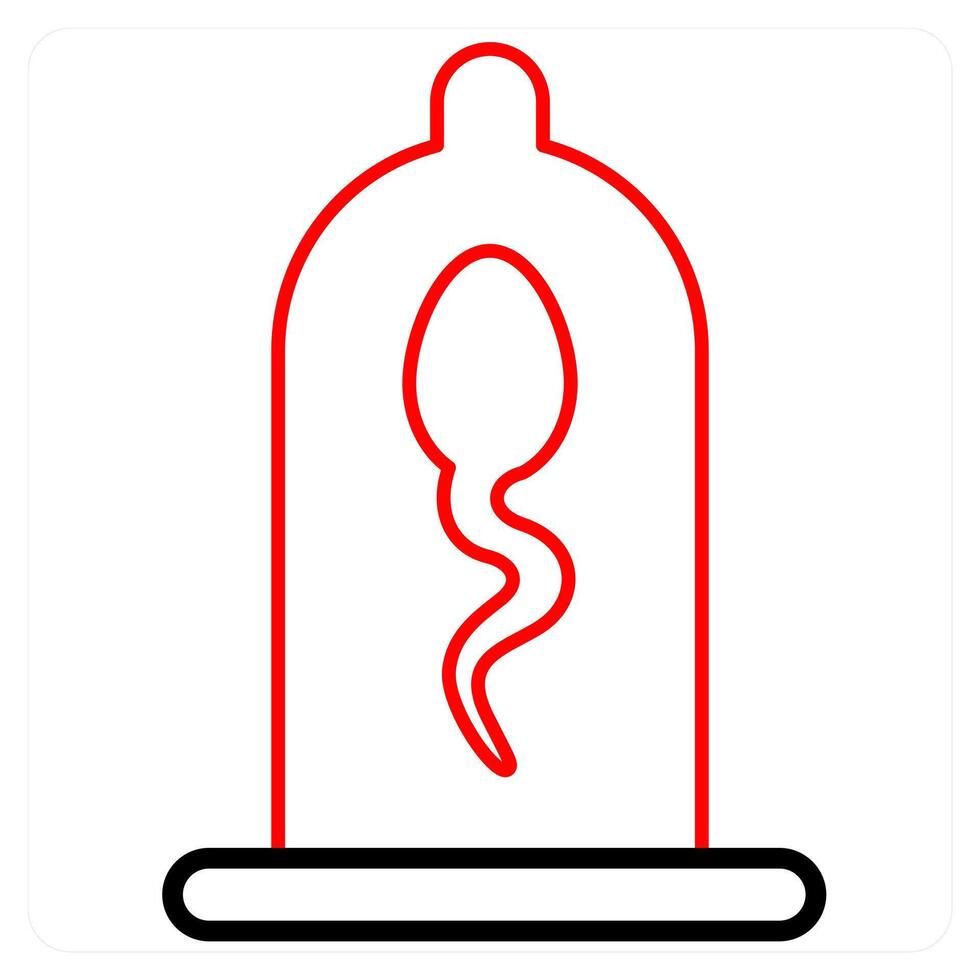 Protection and semen icon concept vector