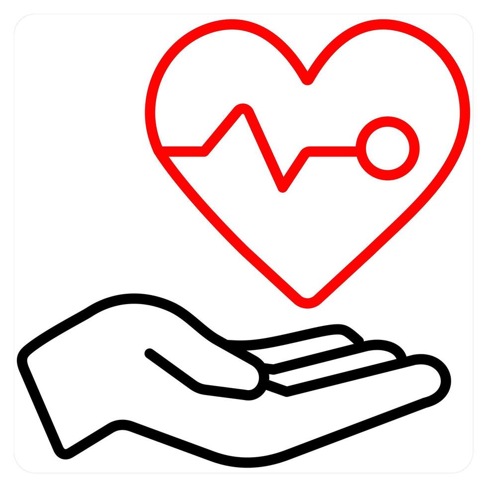 Health Insurance and medical care icon concept vector