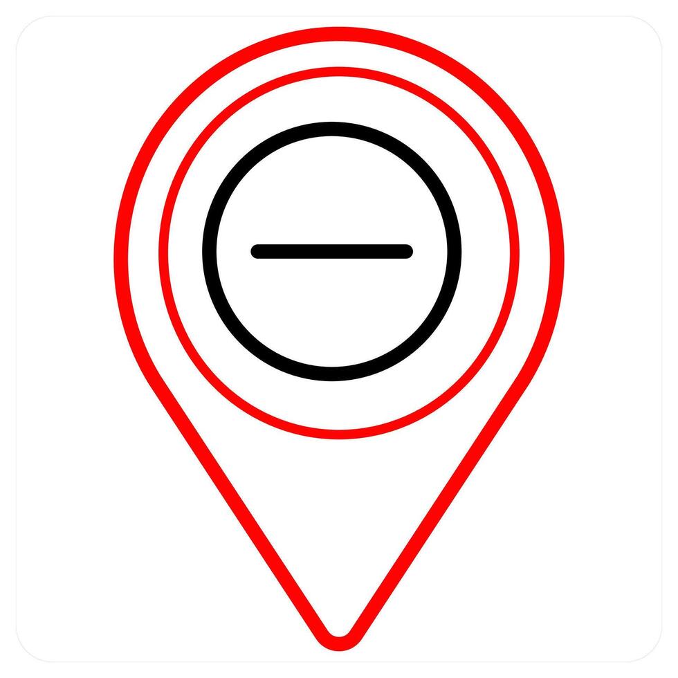 Trash and location icon concept vector