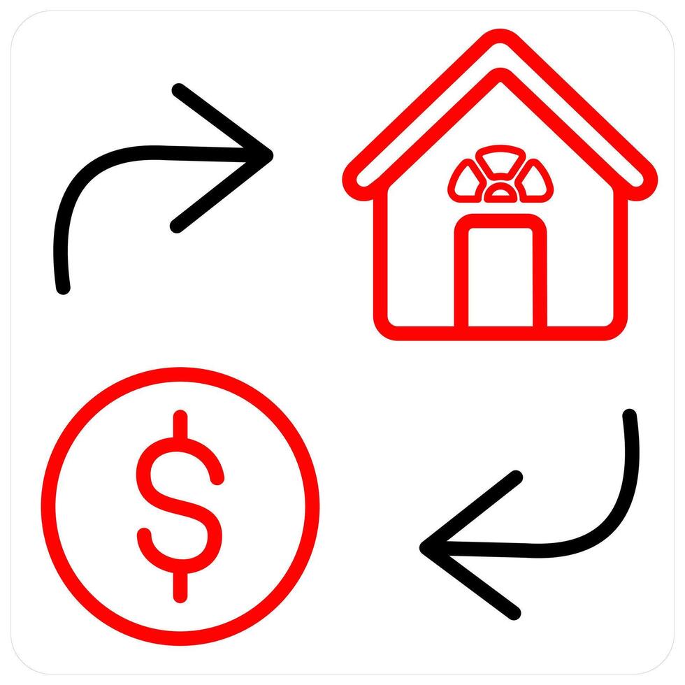 Home Loan and home icon concept vector