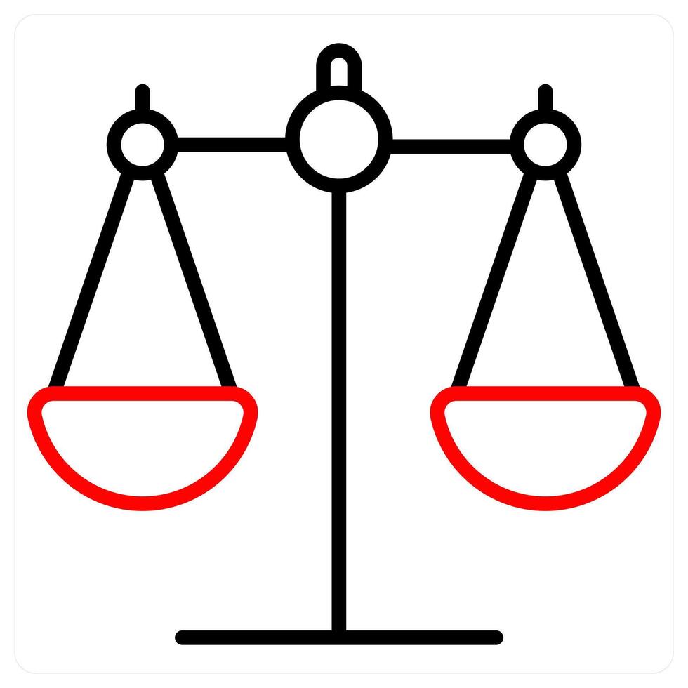 Balance And Gdpr Icon Concept vector