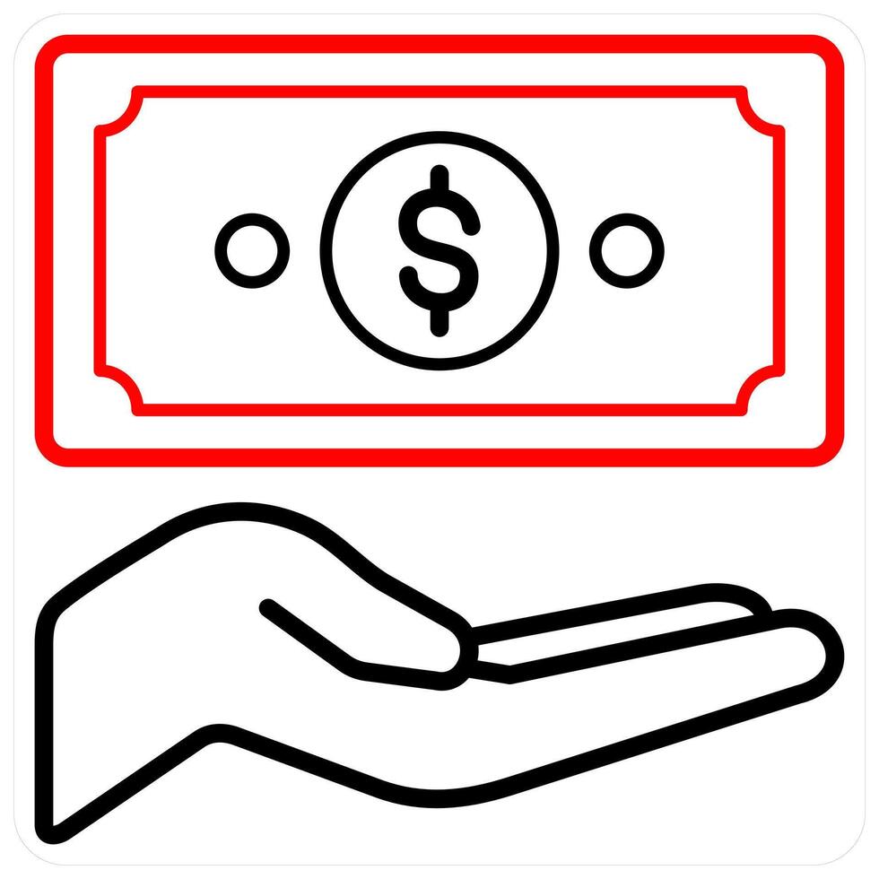 Cash and money icon concept vector