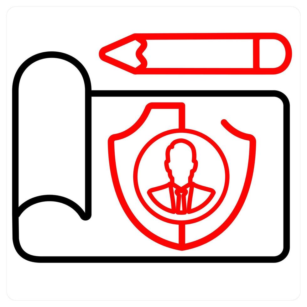 Protected Document And Data Icon Concept vector