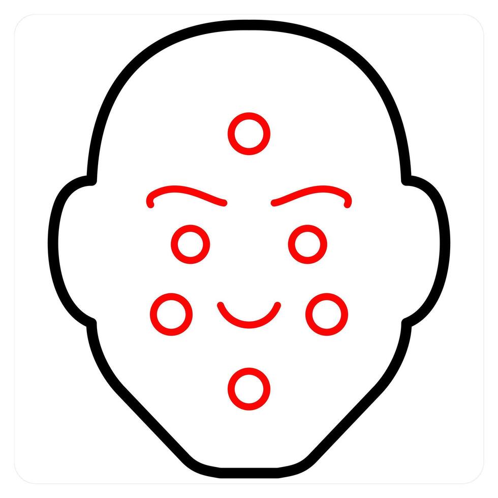 Dermatology and skin treatment icon concept vector