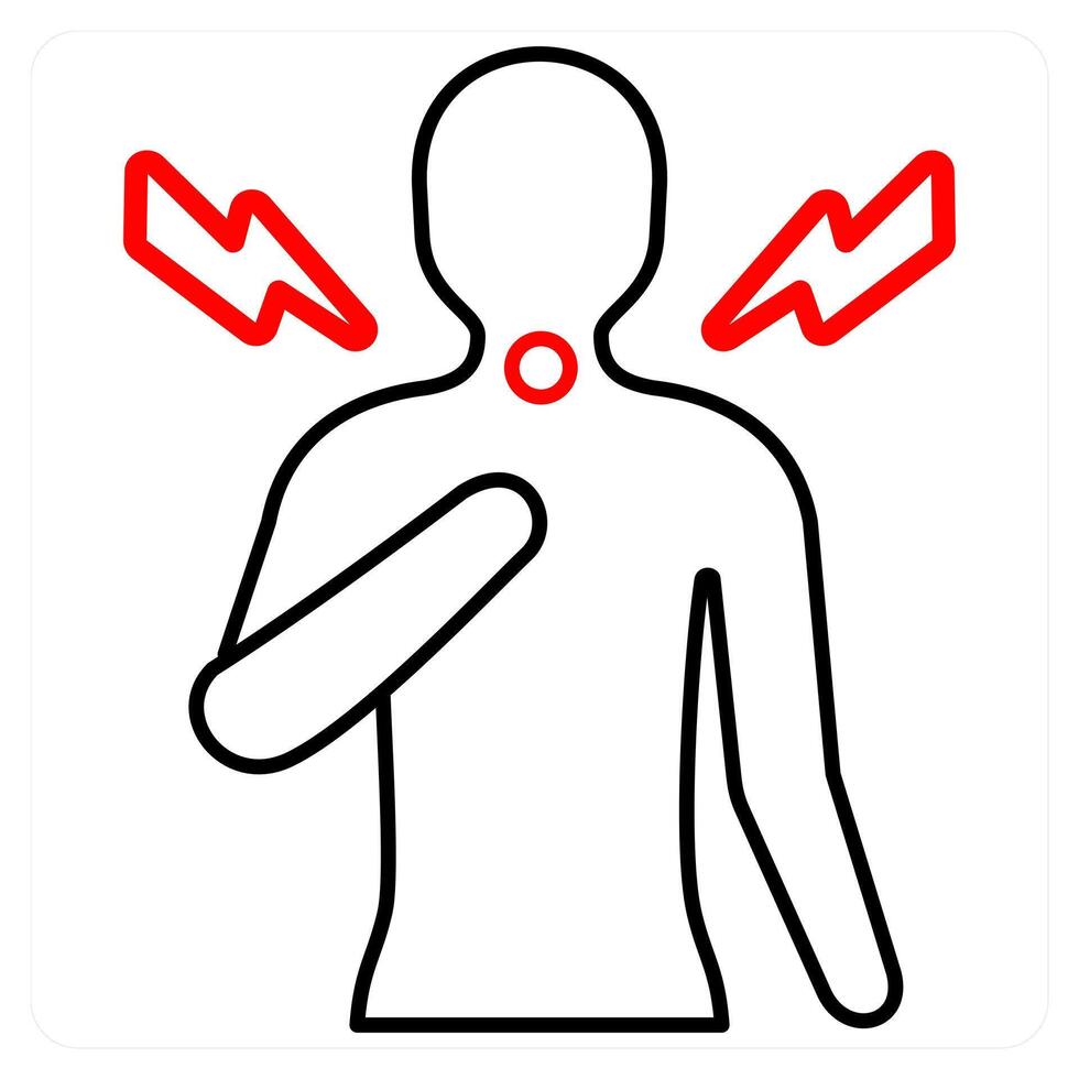 Sore Throat and cold icon concept vector