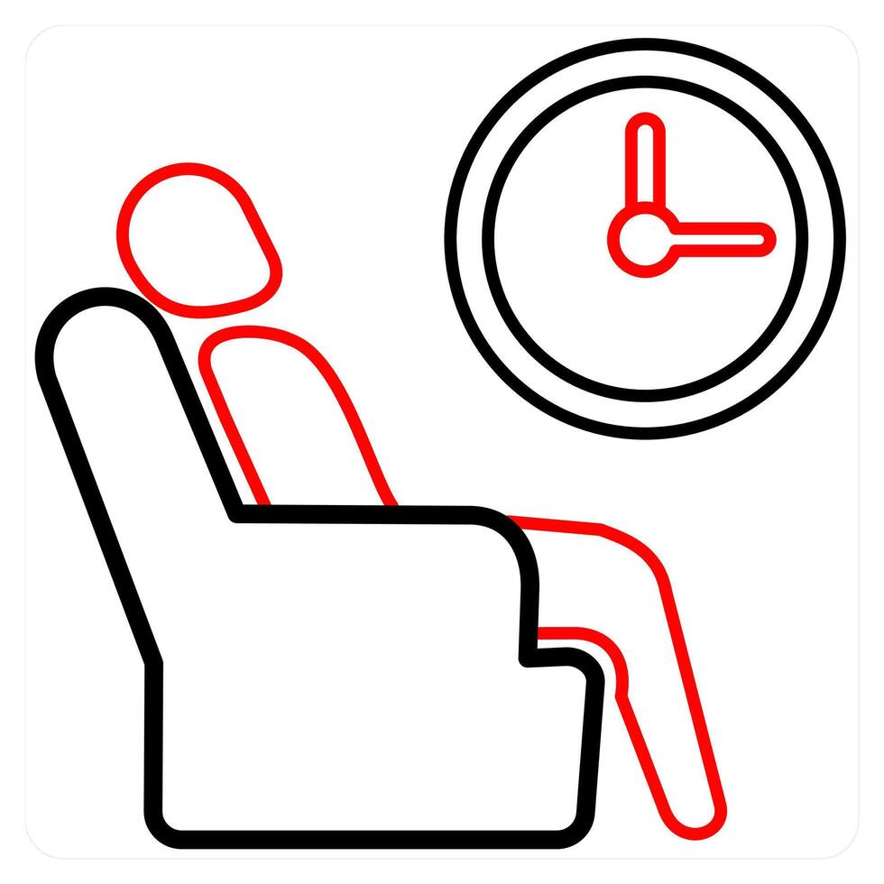 Waiting Room and waiting room icon concept vector