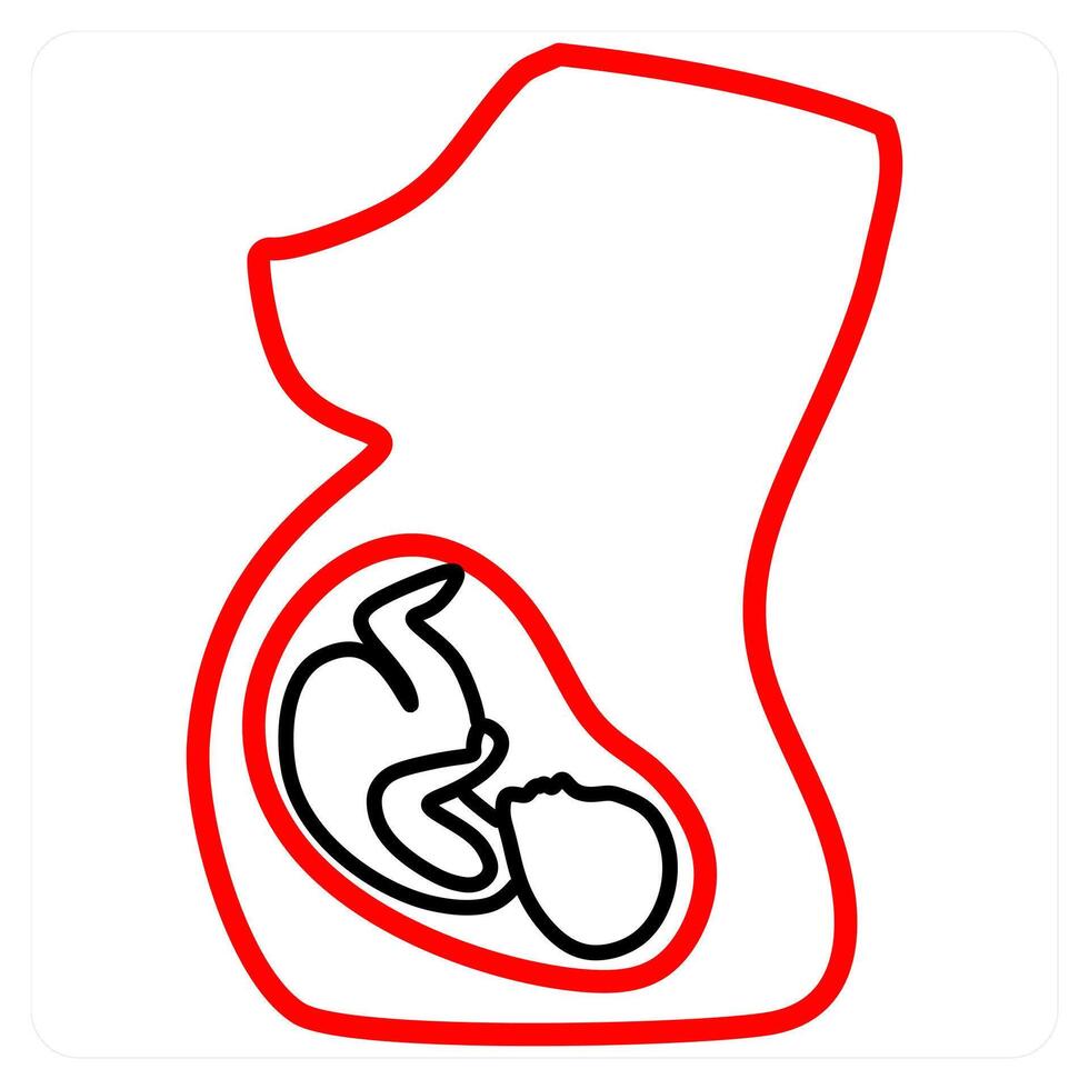 Obestetrics and baby icon concept vector