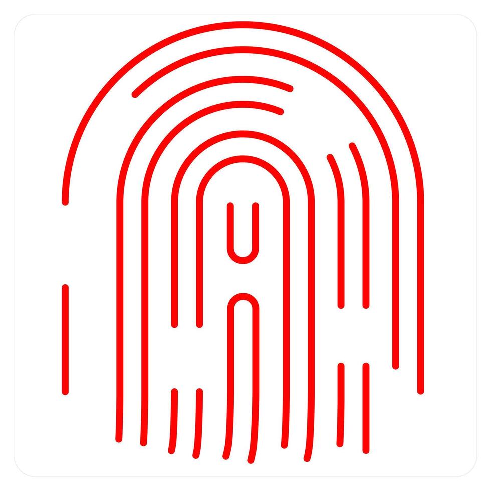 Fingerprint and print icon concept vector