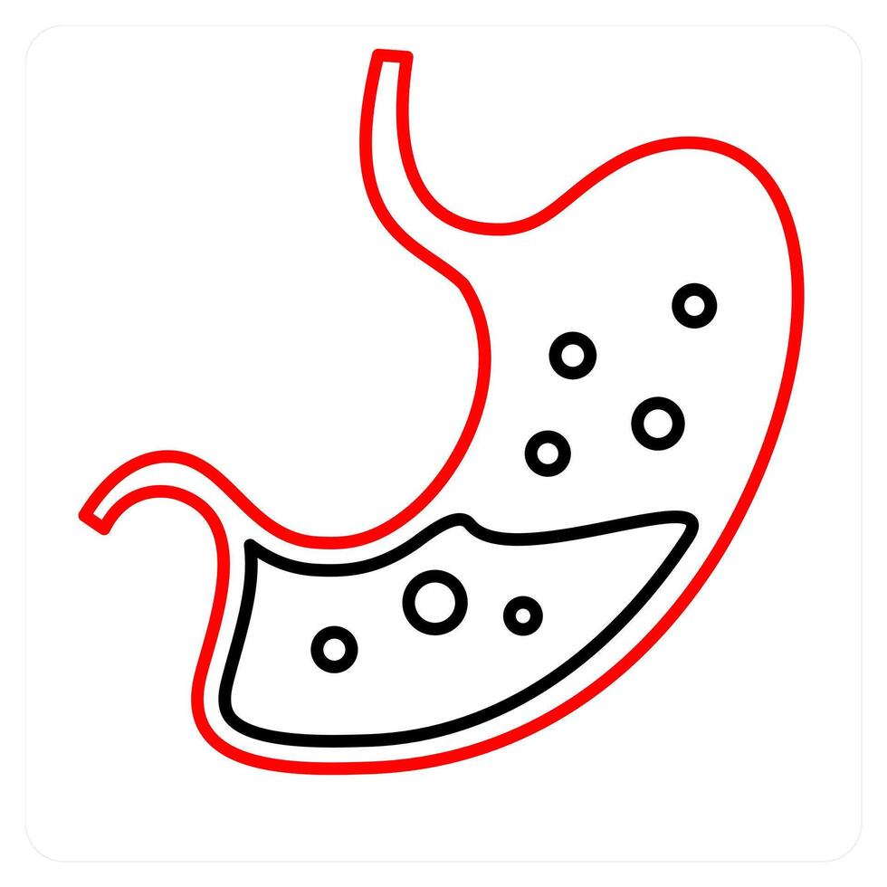 Gastroenterology and stomach icon concept vector