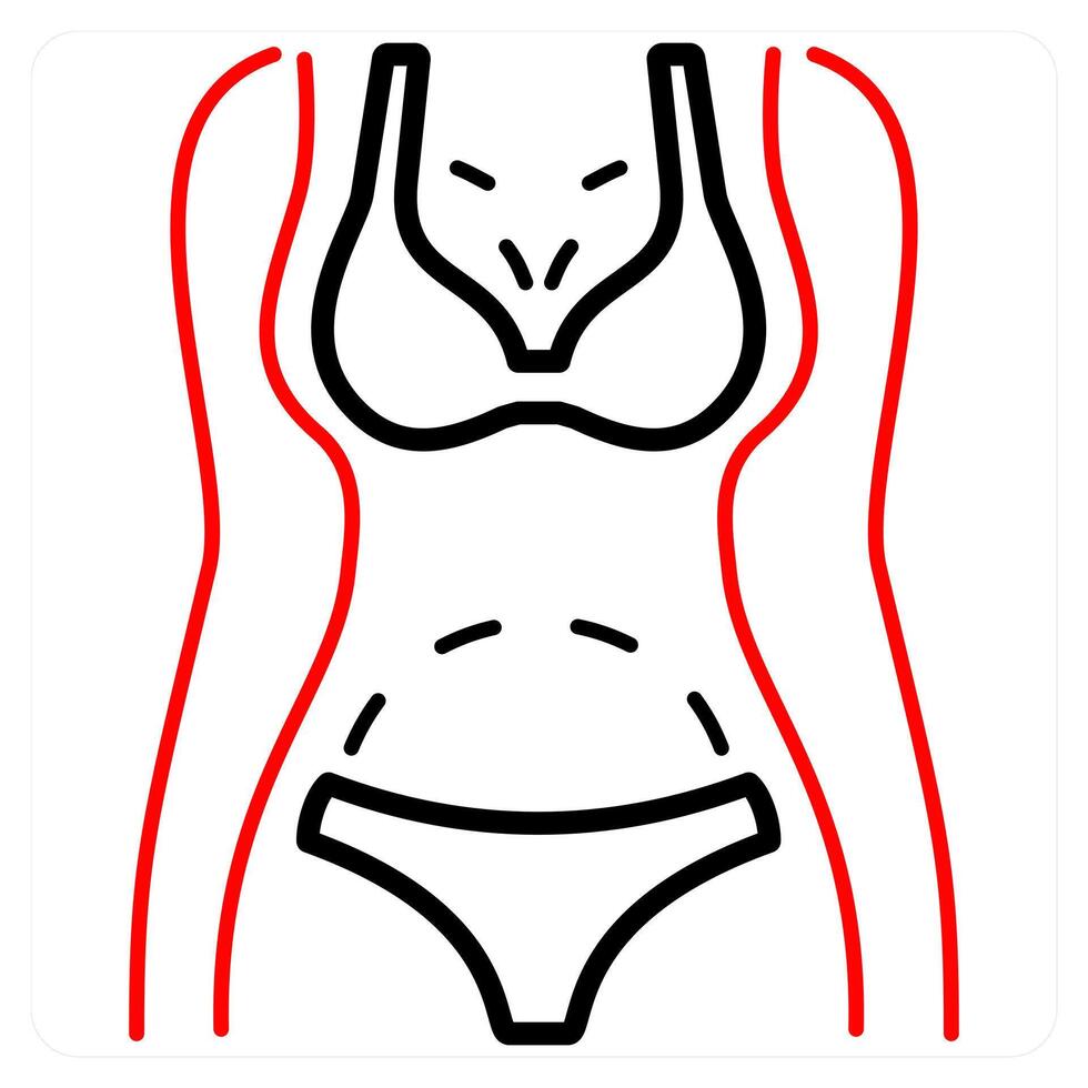 Plastic Surgery and skin icon concept vector