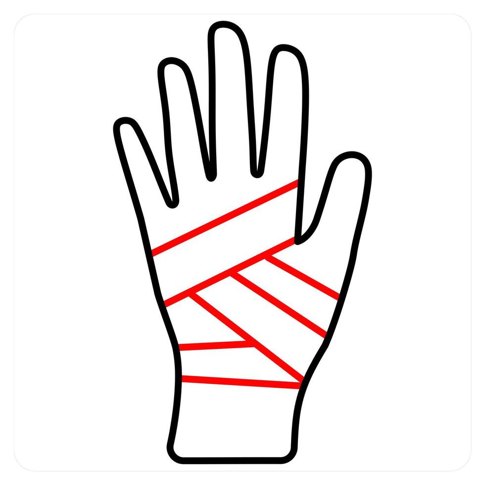 Hand Fractutre and injury icon concept vector