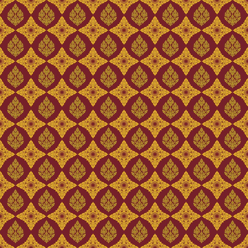 Luxurious Golden Floral Design vector