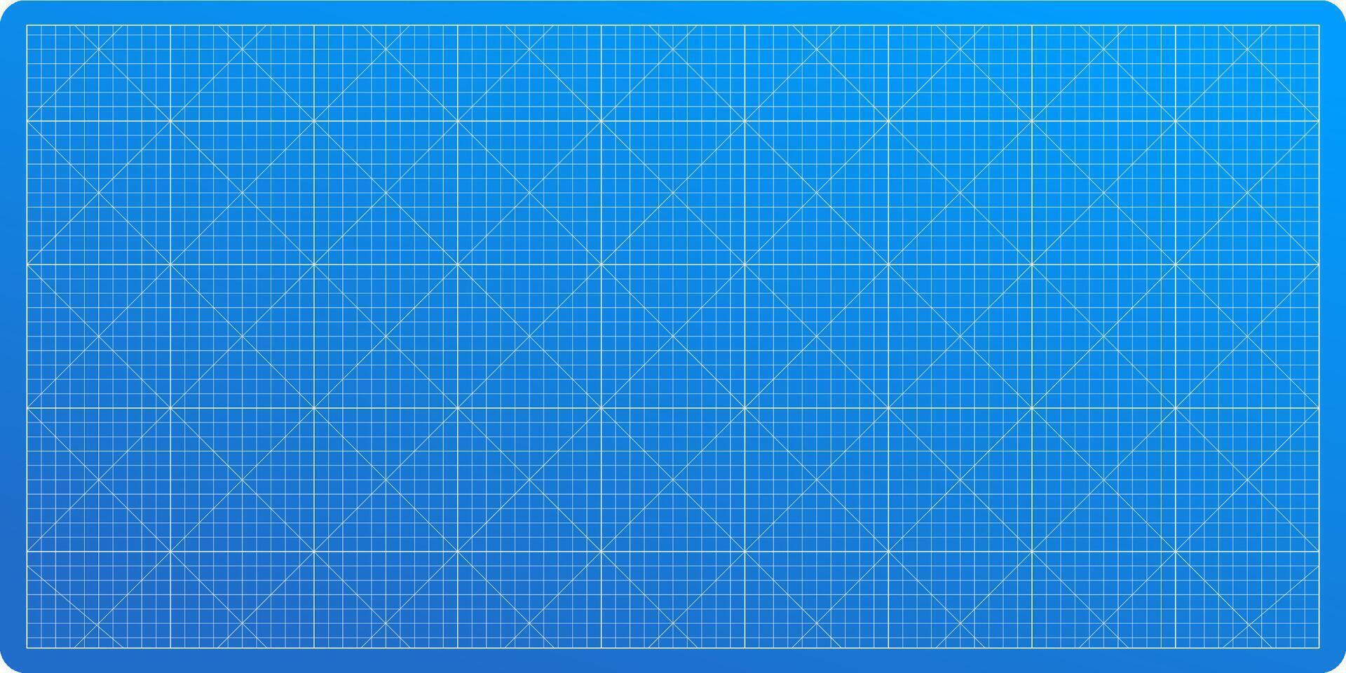 blueprint background. Grid paper for tech, architecture, and education projects. Wireframe pattern, graph notes, and metric cutting mat texture. vector