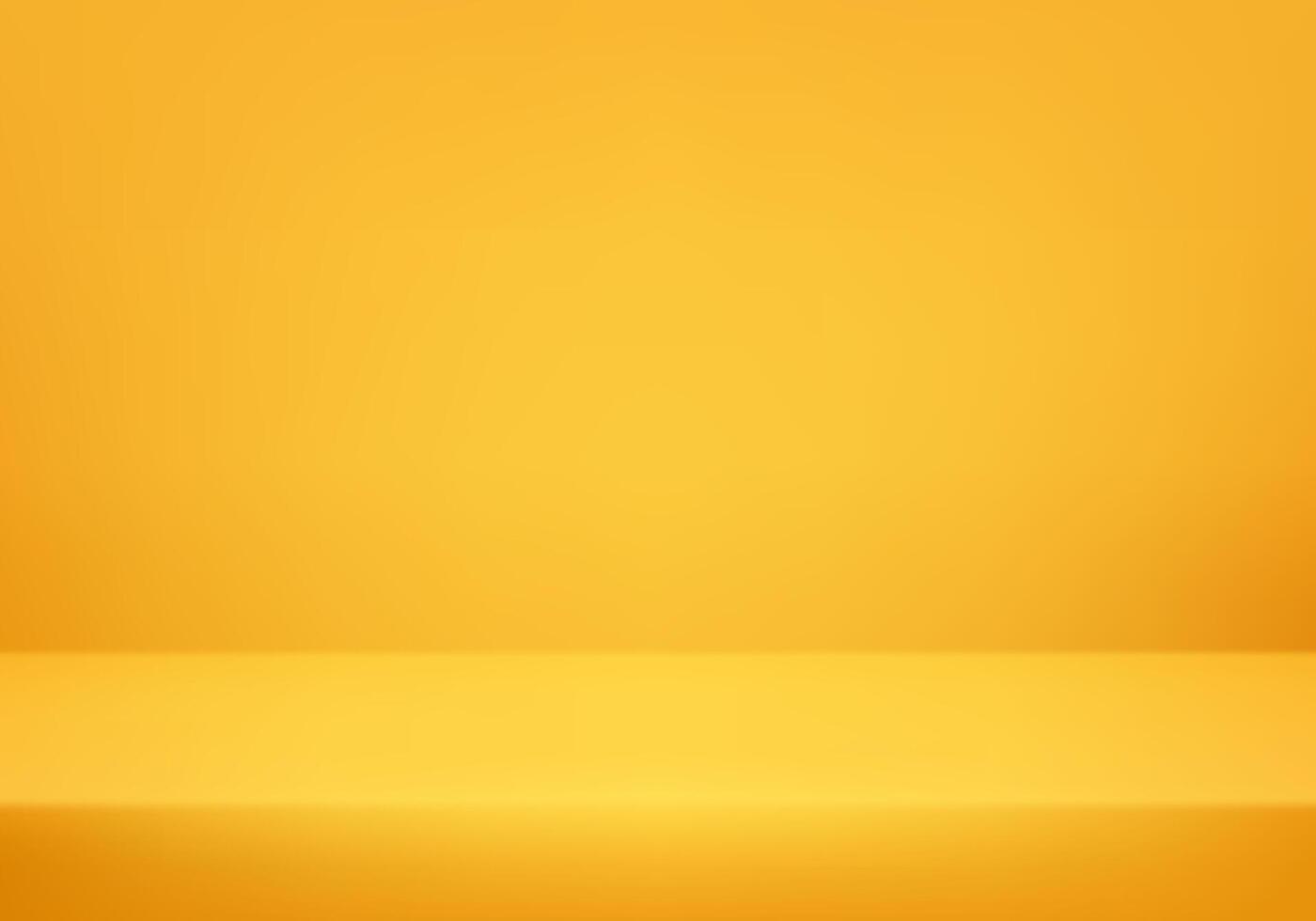 Empty yellow studio background. Abstract empty studio. Light scene for product. Space for selling products on the website. illustration. vector
