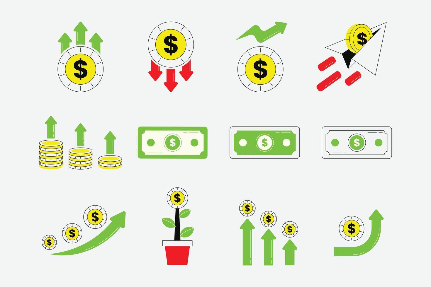 Financial Growth and Investment vector